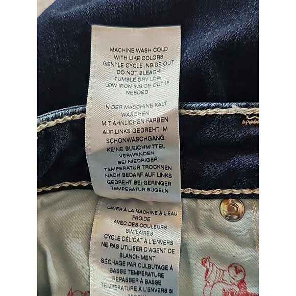 True Religion Jeans Women's Blue Denim Skinny Size 24 NWT - Picture 8 of 10